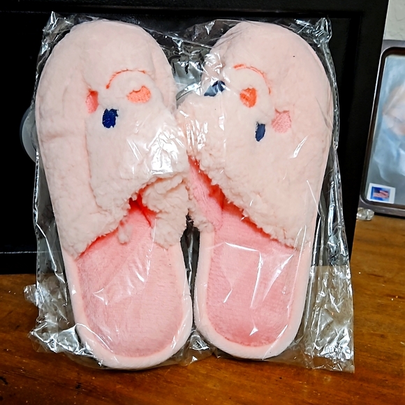 Fluffy soft bunny slippers - Picture 1 of 2